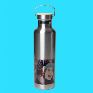 Botella termo personalizada – Plateada 750 ml